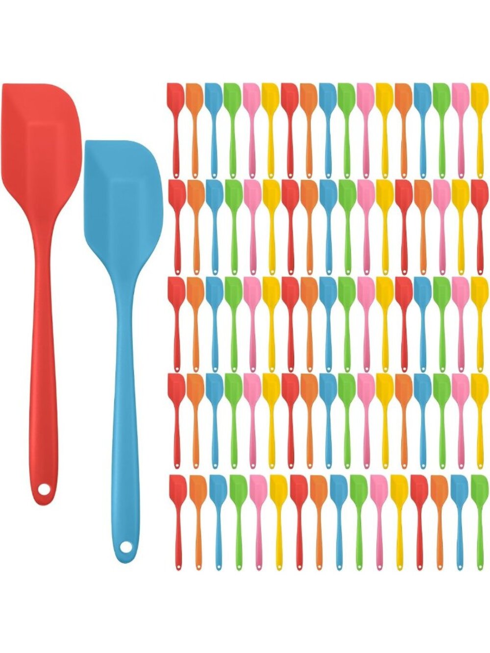 84 Pcs Mini Silicone Spatulas Set - 8.3 Inch Kitchen Tools, Cute & Durable